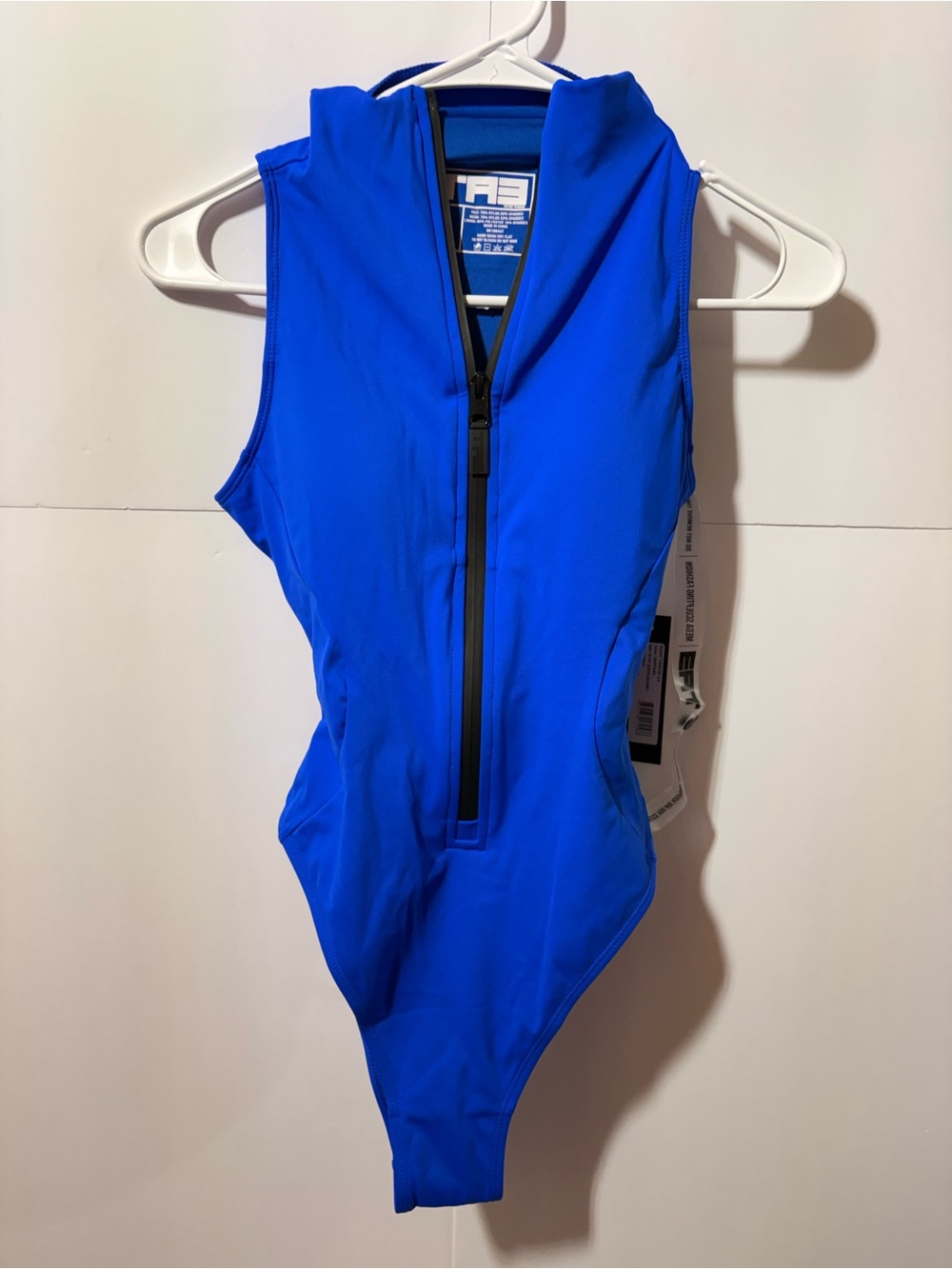 TA3 Sleeveless Surfy Sapphire Blue Small Short NWT
